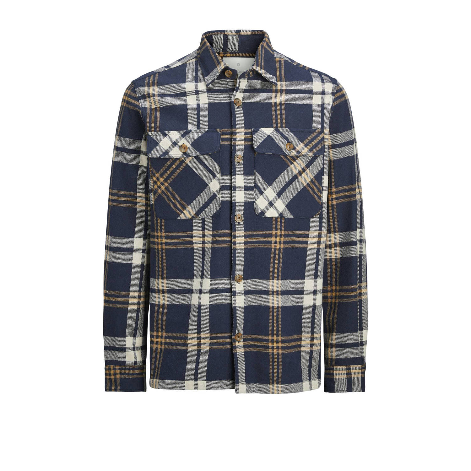 Jack & Jones Overhemd met lange mouwen JPRRAYMOND MELANGE CHECK LS OVERSHIRT SN