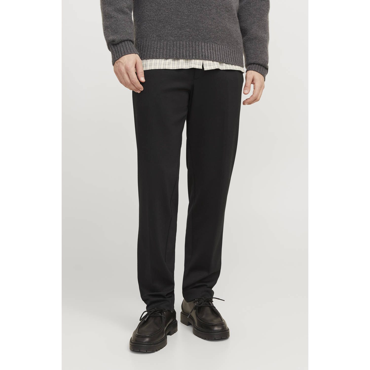 JACK & JONES PREMIUM slim fit pantalon JPRJAXON zwart
