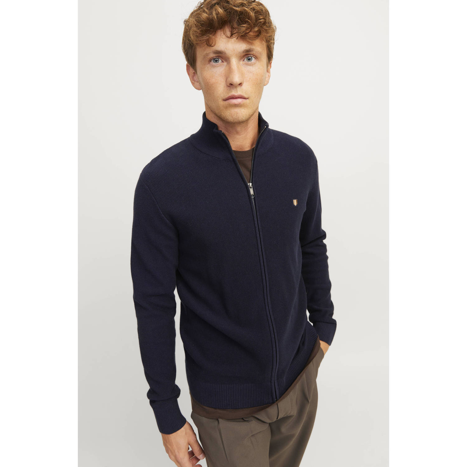 JACK & JONES PREMIUM vest JPRBLURONY donkerblauw