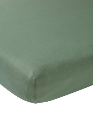 jersey boxmatras hoeslaken 75x95 cm forest green