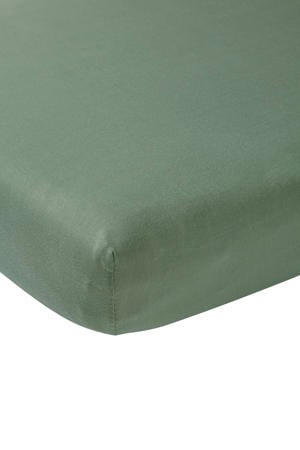 jersey boxmatras hoeslaken 75x95 cm forest green