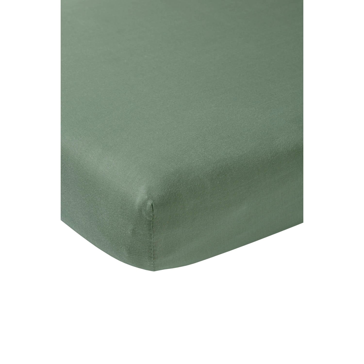 Meyco jersey boxmatras hoeslaken 75x95 cm forest green