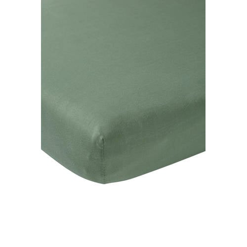 Meyco jersey boxmatras hoeslaken 75x95 cm forest green afbeelding