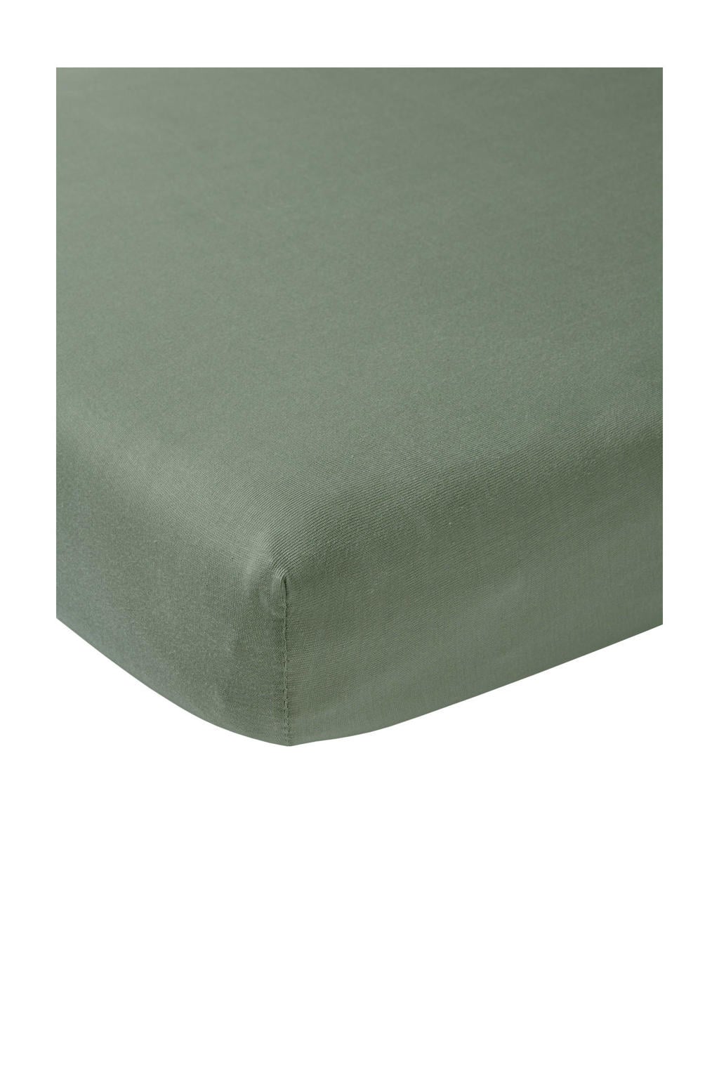 Meyco jersey ledikant hoeslaken 60x120 cm forest green