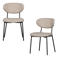 WOOOD WOOOD Kjeld Eetkamerstoelen - Chenille - Bruin - Set van 2