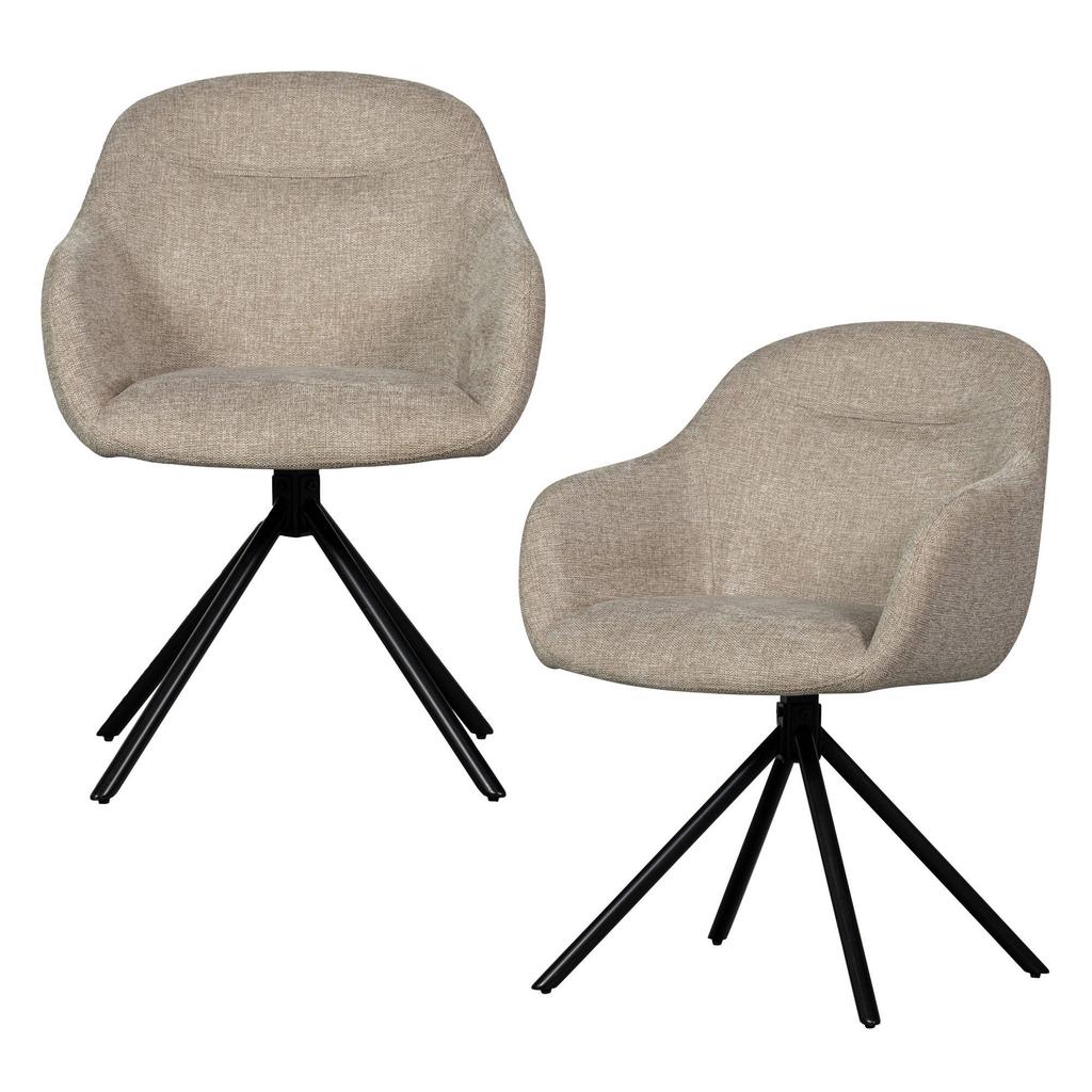 WOOOD eetkamerstoel (set van 2) Jaki