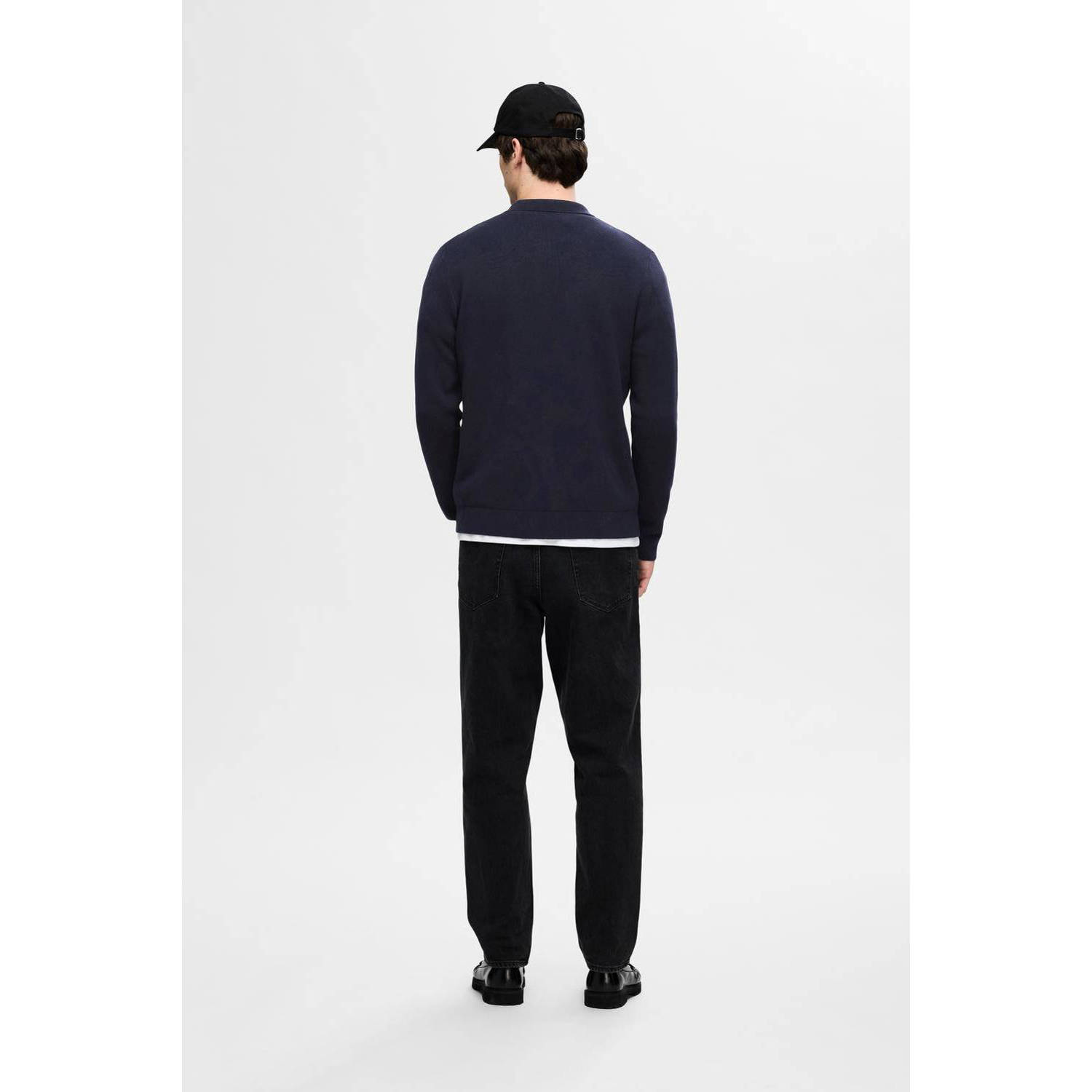 SELECTED HOMME vest SLHMATTIS donkerblauw