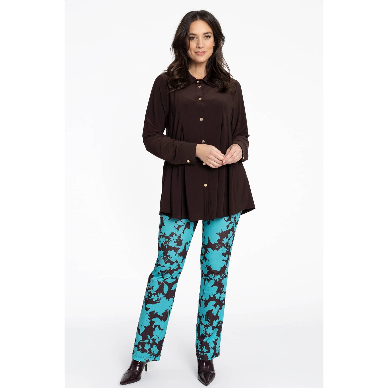 YOEK blouse DOLCE bruin