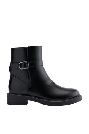   gevoerde enkellaarzen zwart