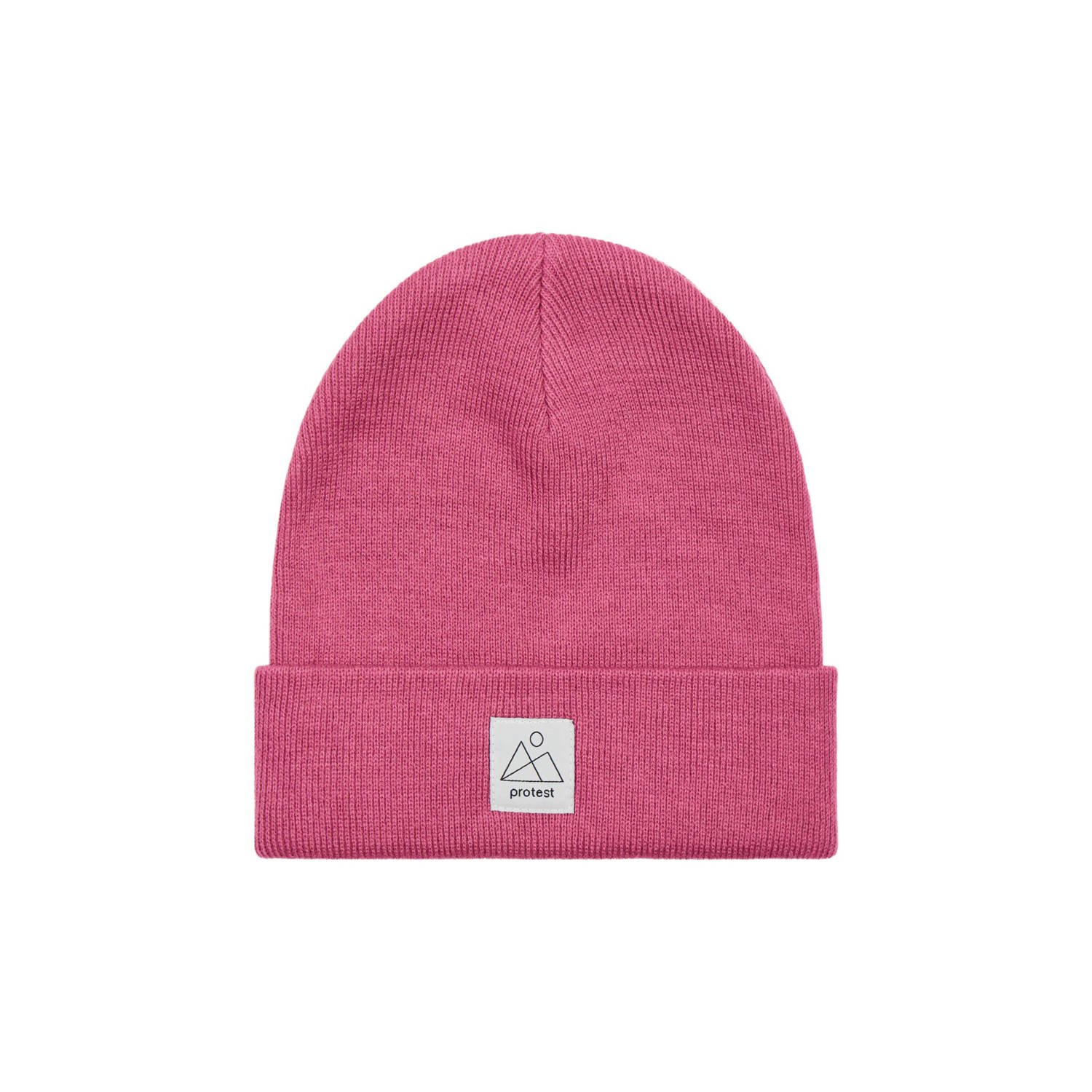 Protest muts met logoprint roze