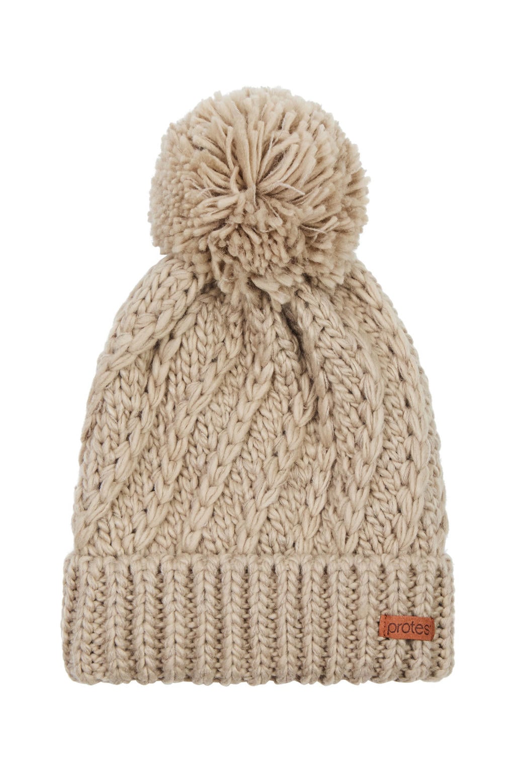 Protest pompon muts PRTPaisley beige