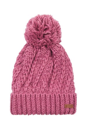pompon muts PRTpaisley roze