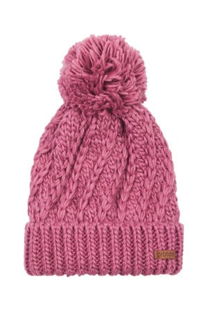 pompon muts PRTpaisley roze