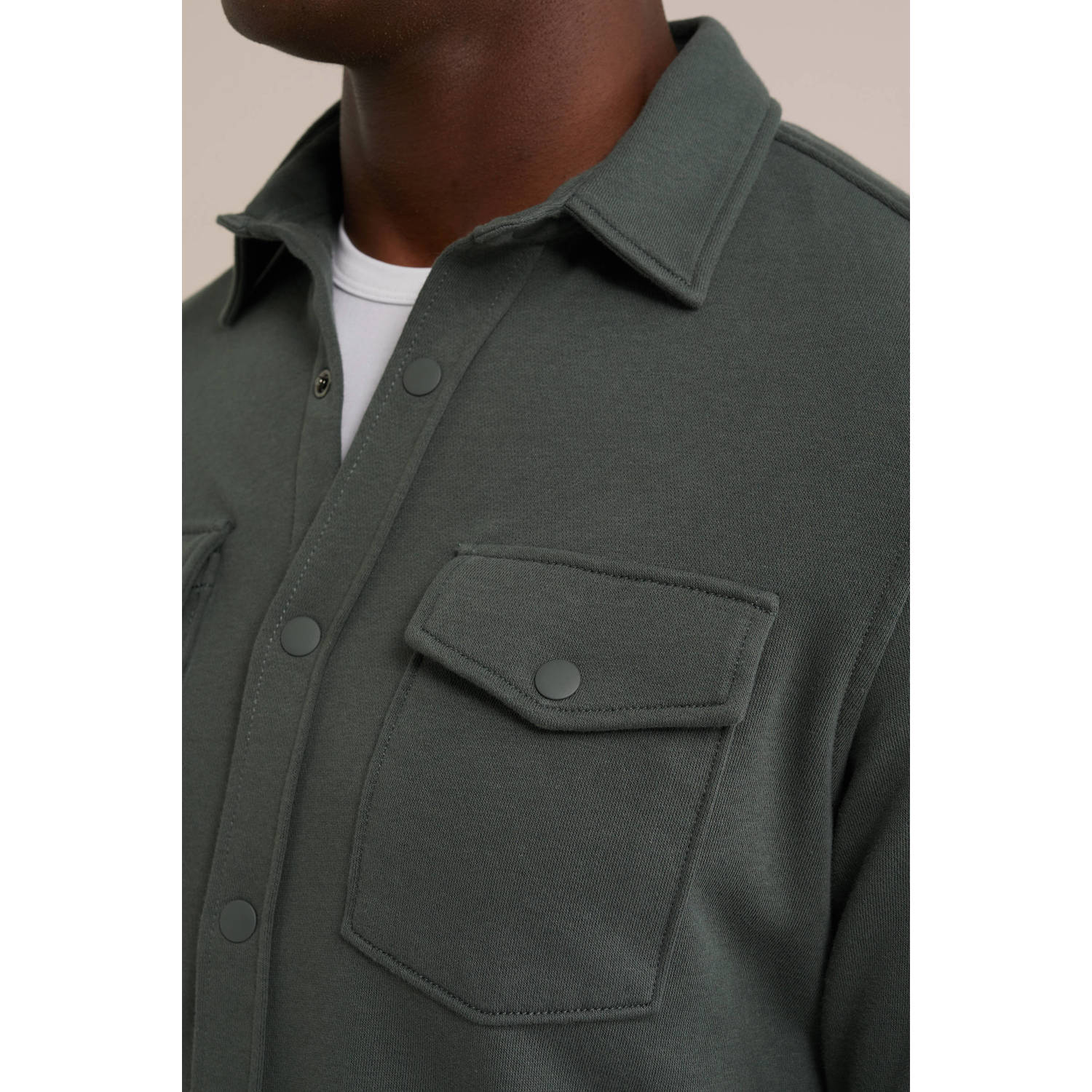 WE Fashion WE Fundamentals regular fit overshirt Ore