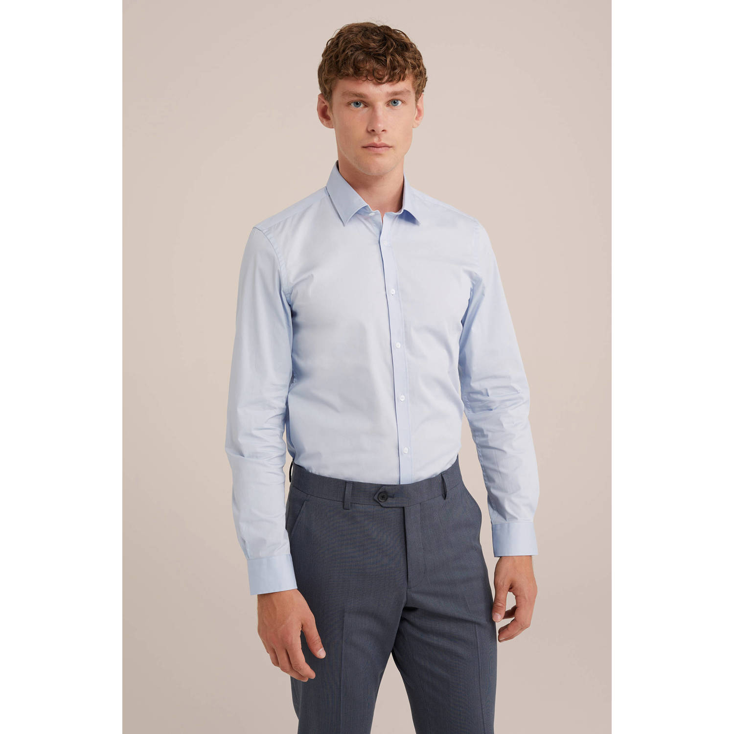 WE Fashion WE Fundamentals overhemd pale blue