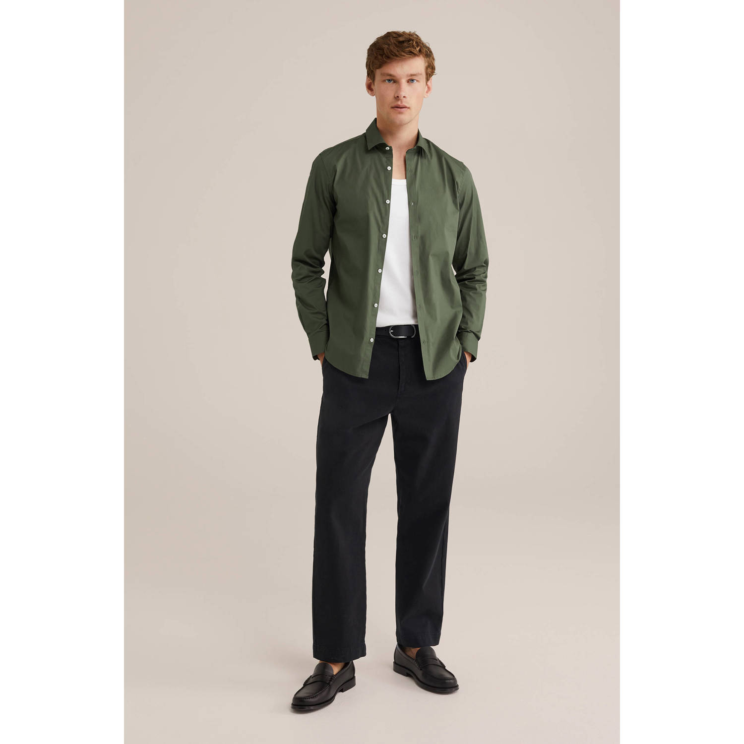 WE Fashion WE Fundamentals overhemd thyme