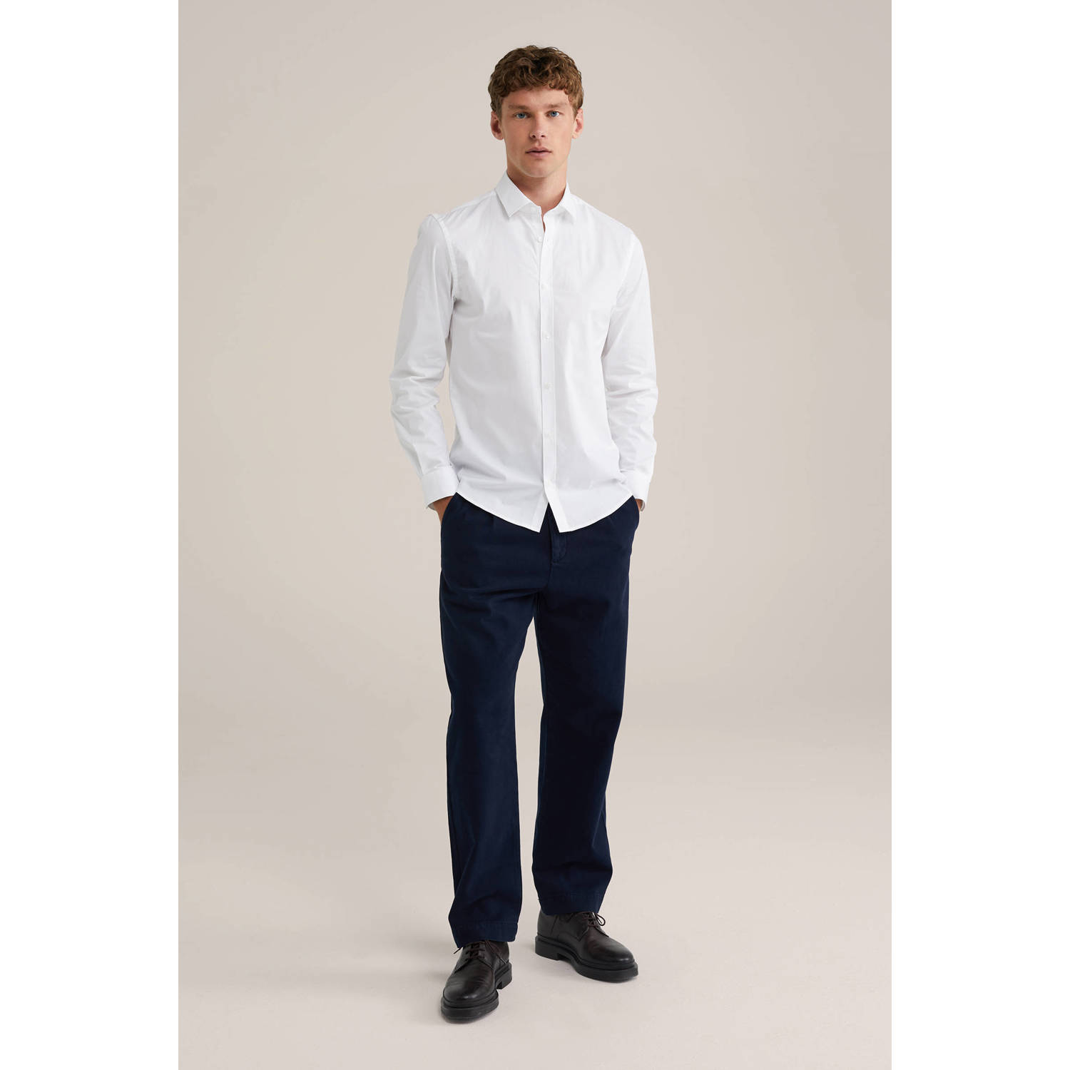 WE Fashion WE Fundamentals overhemd white uni
