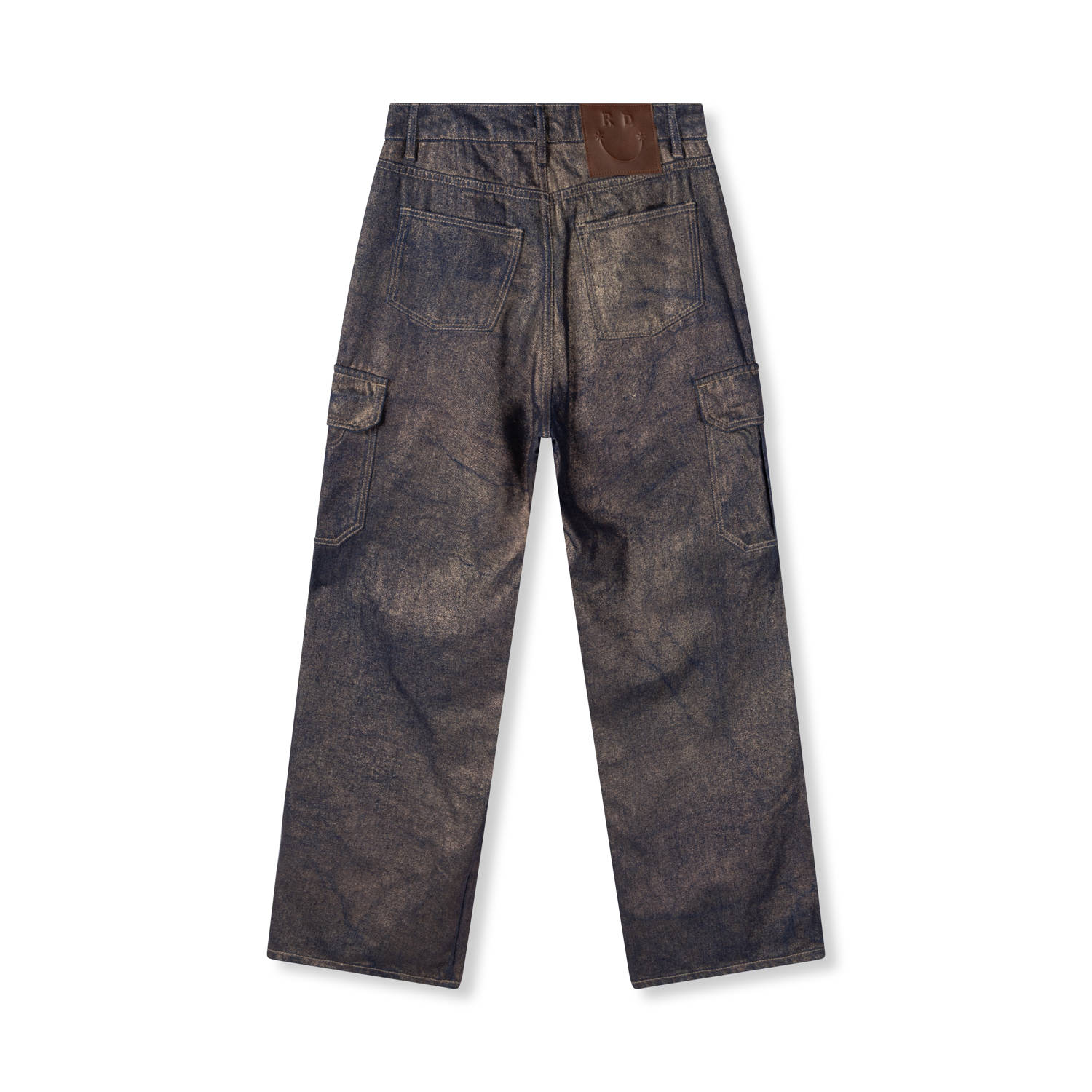 Refined Department coated cargo jeans ANYSSA goud