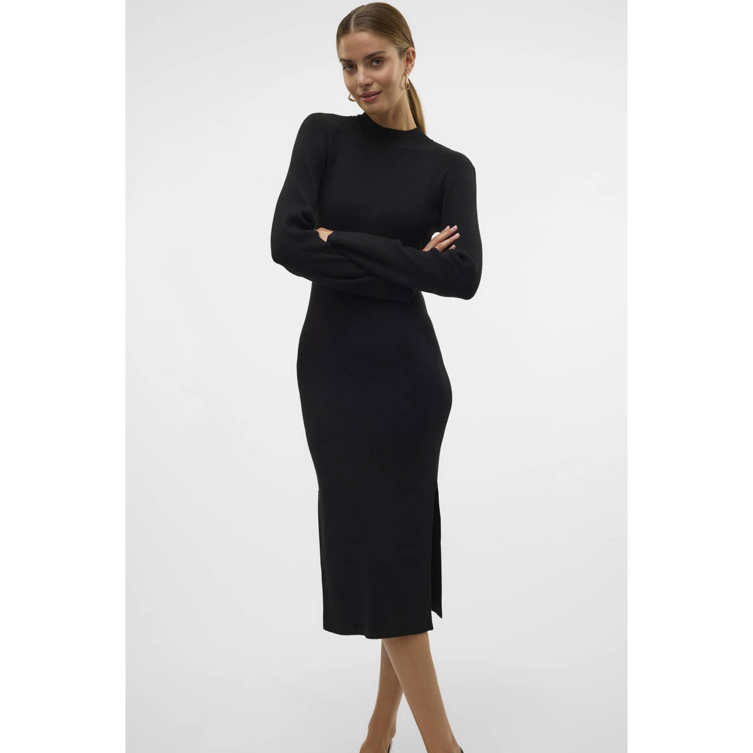 AWARE maxi jurk VMLYNZI zwart