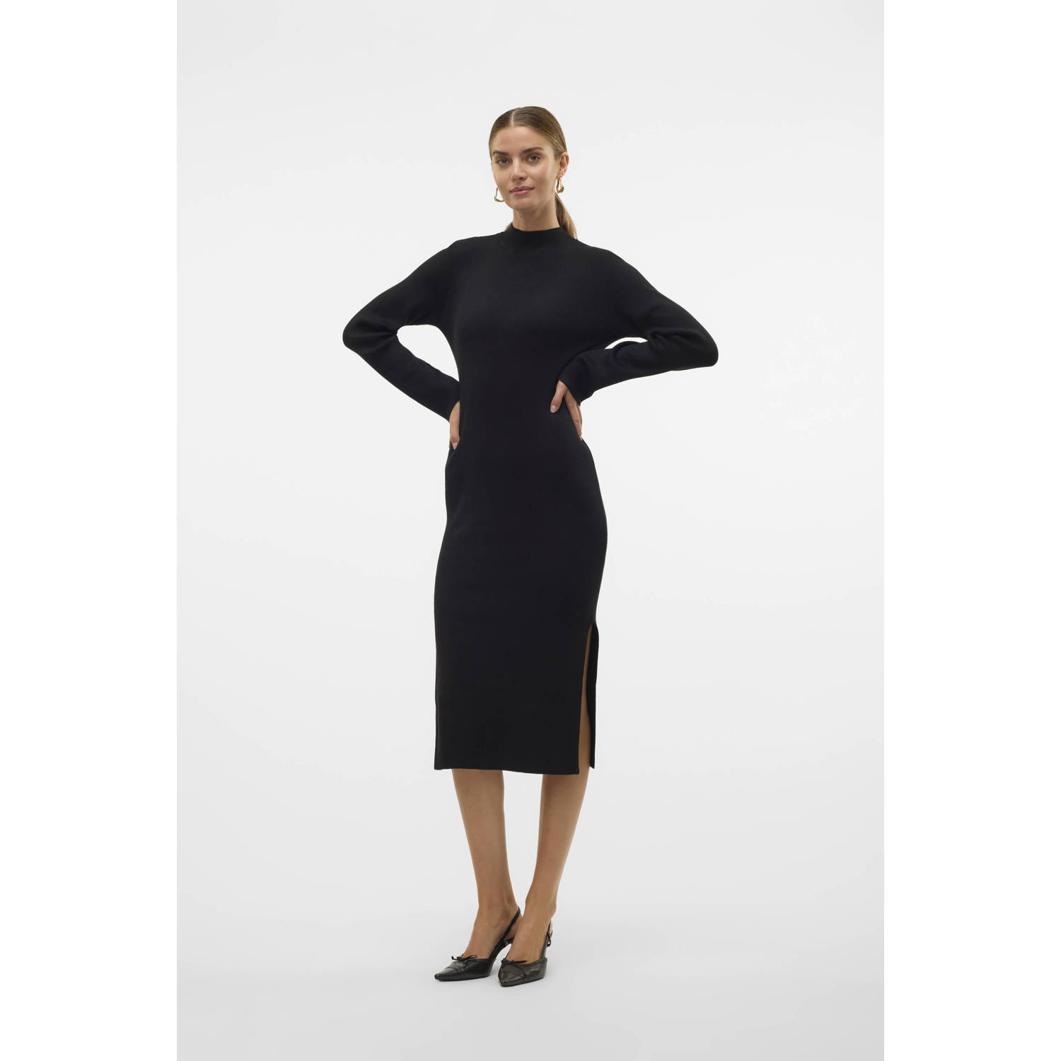 AWARE maxi jurk VMLYNZI zwart