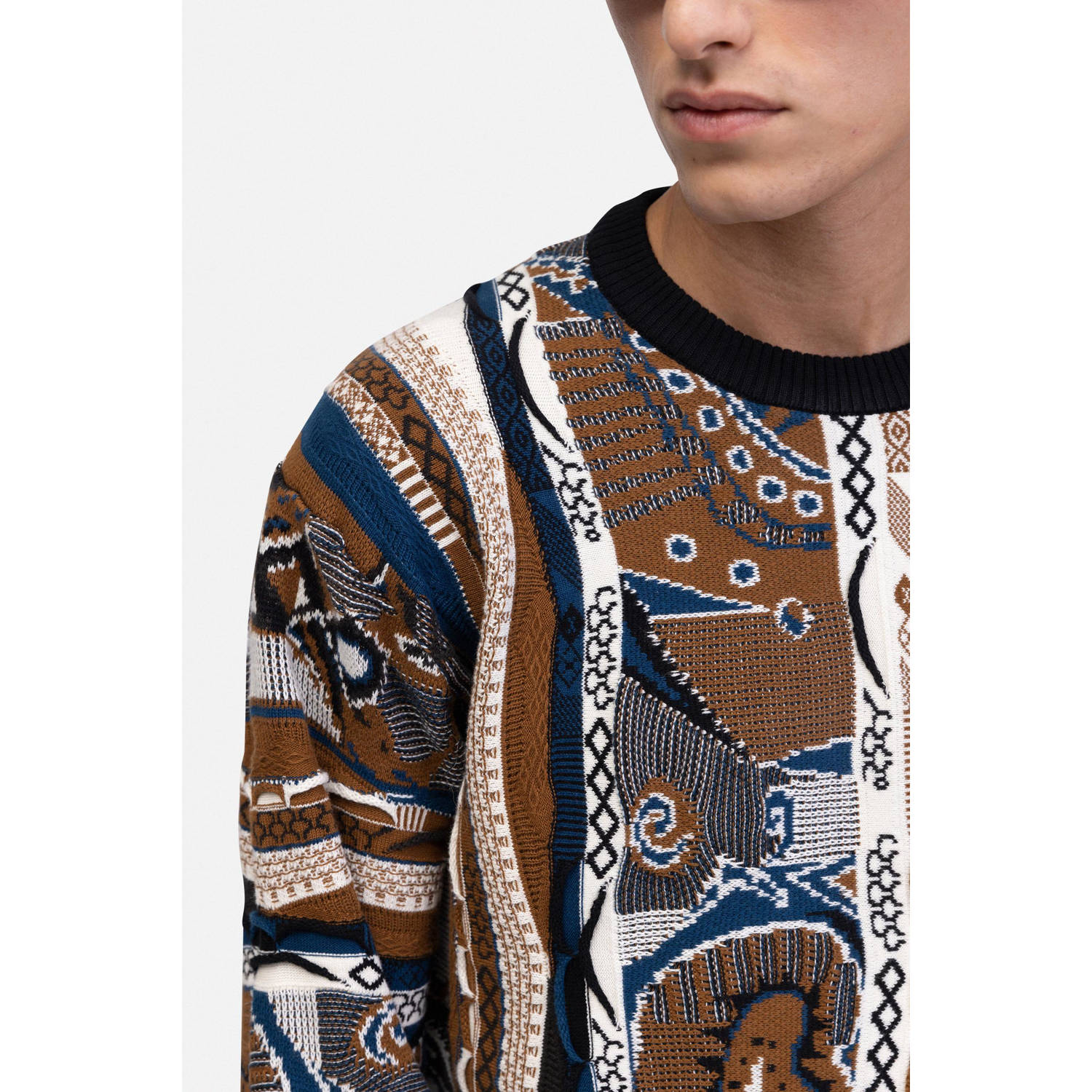 Redefined Rebel fijn gebreide trui multi