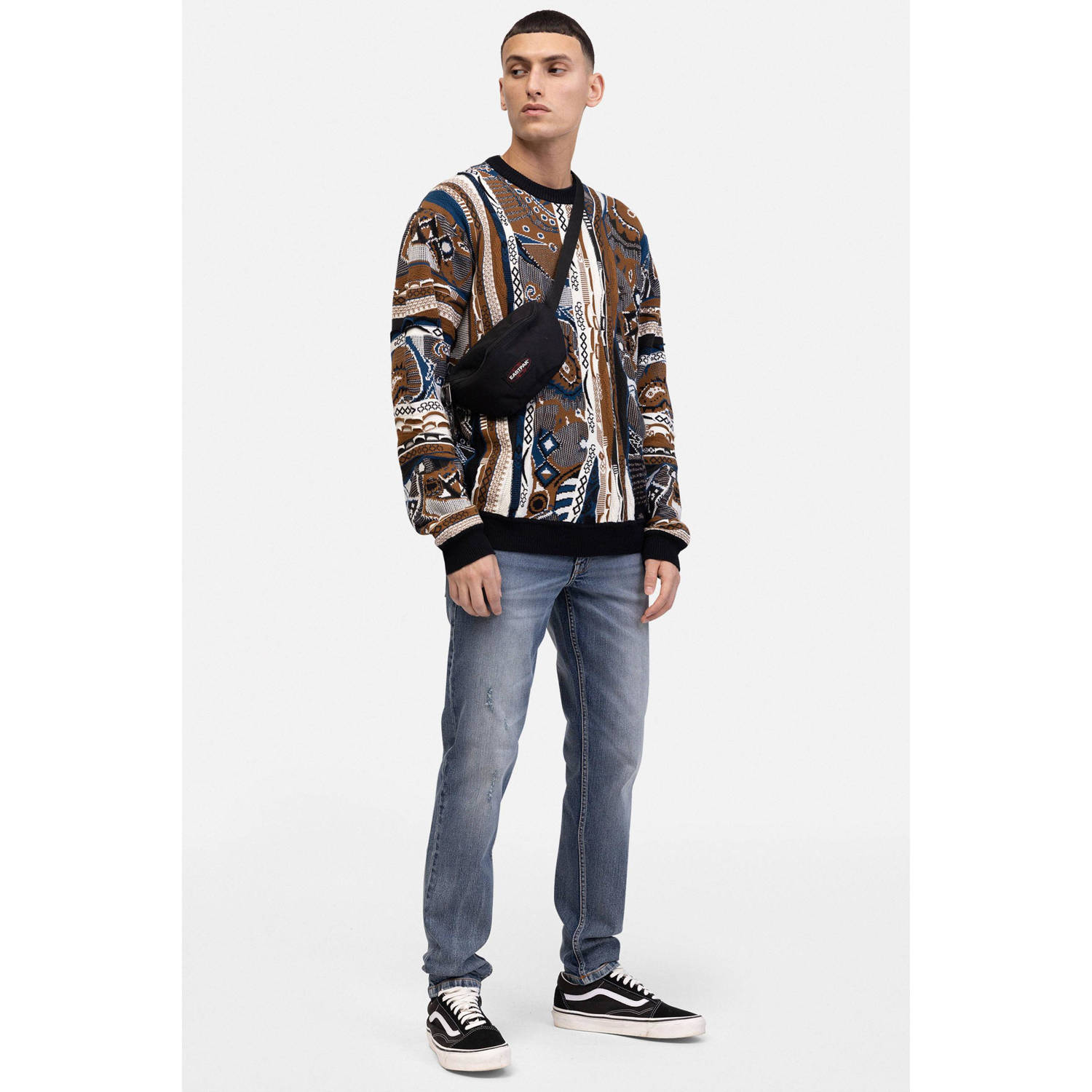 Redefined Rebel RRDetroit regular fit jeans dark blue destroy