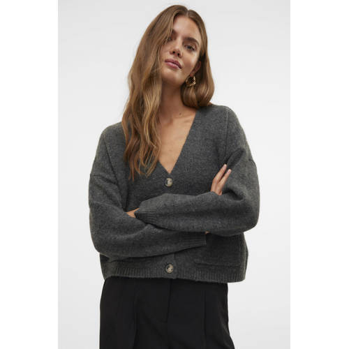AWARE gemêleerd vest met wol grijs afbeelding