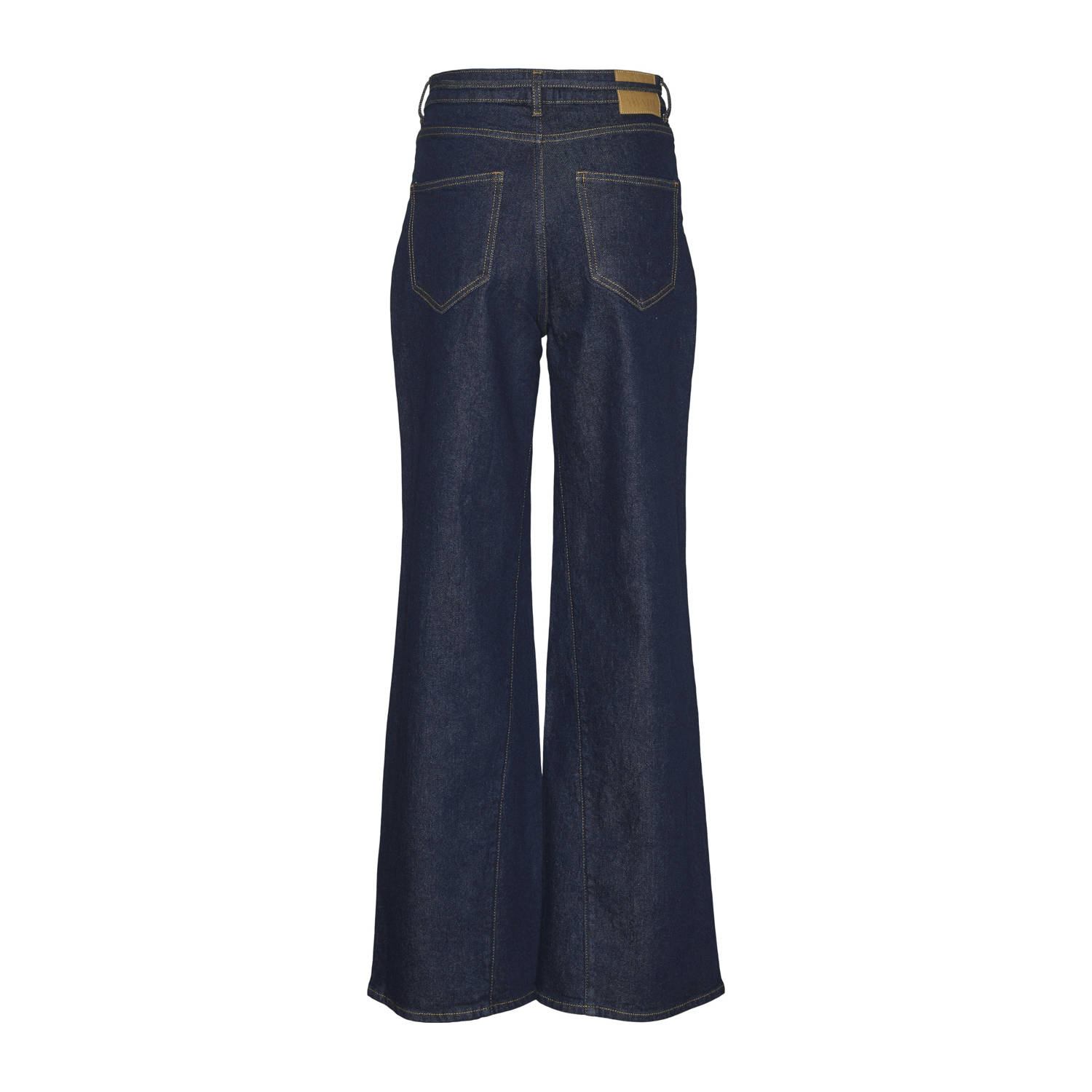AWARE high waist wide leg jeans dark blue denim