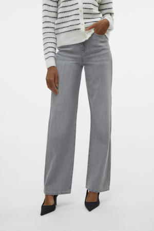 high waist wide leg jeans grey denim