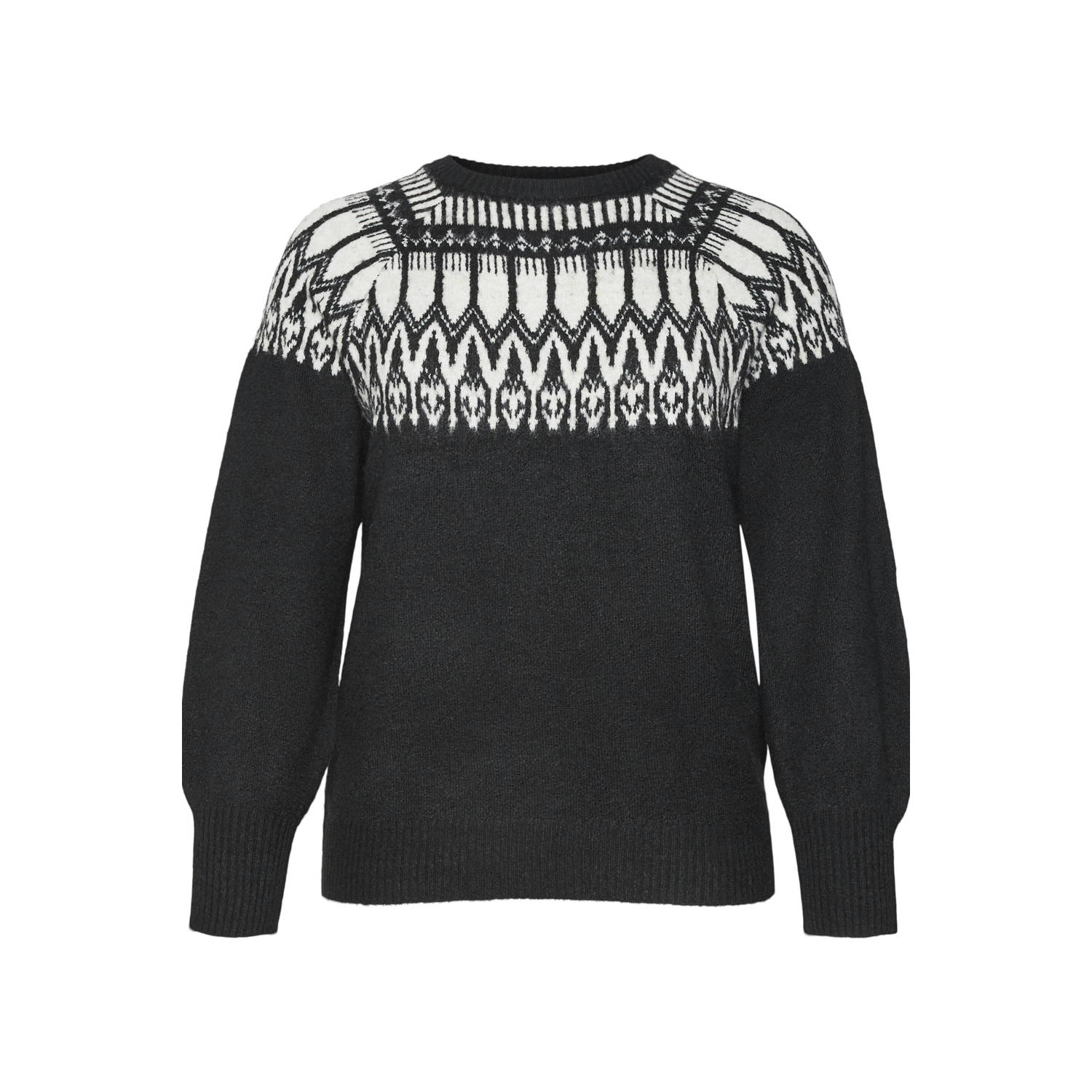 Vero Moda Noorse Pullover Zwart Berken Freewear Black Dames