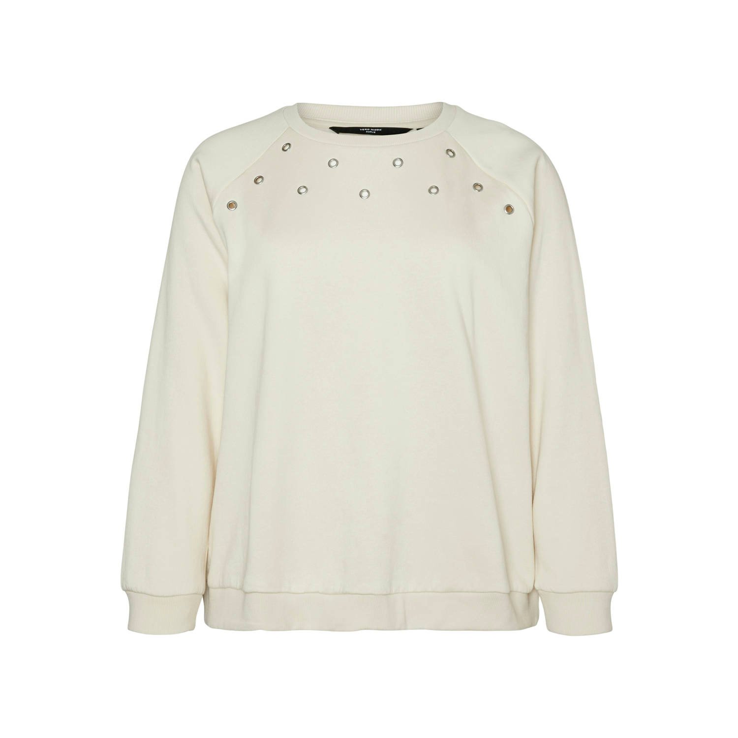 VERO MODA CURVE sweater VMCCIRO wit