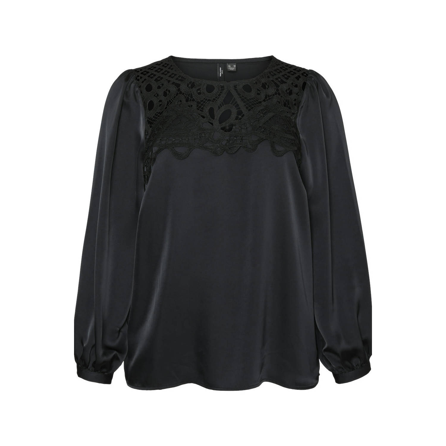 VERO MODA CURVE top VMCOMAJA zwart