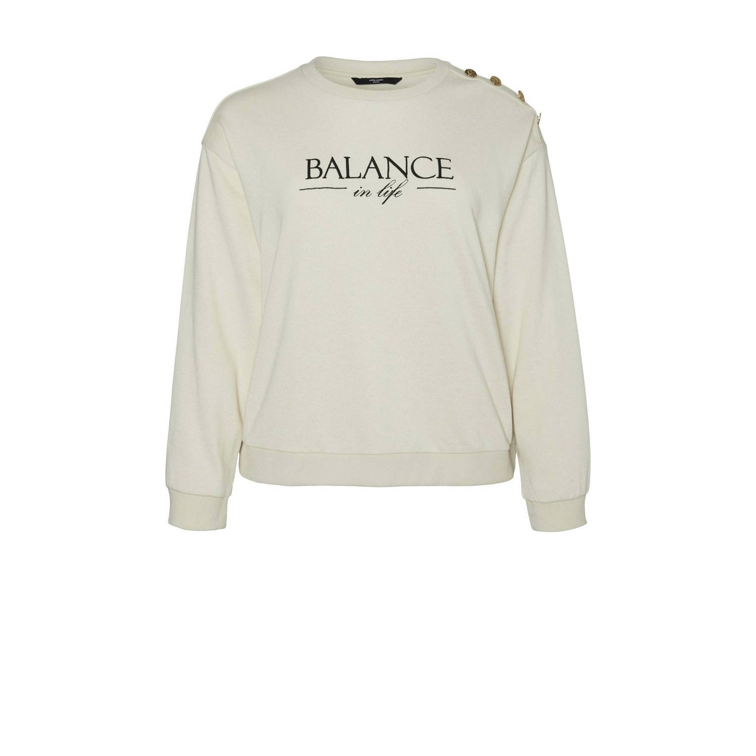 Vero Moda Birch Sweatshirt Freewear Wit White Dames