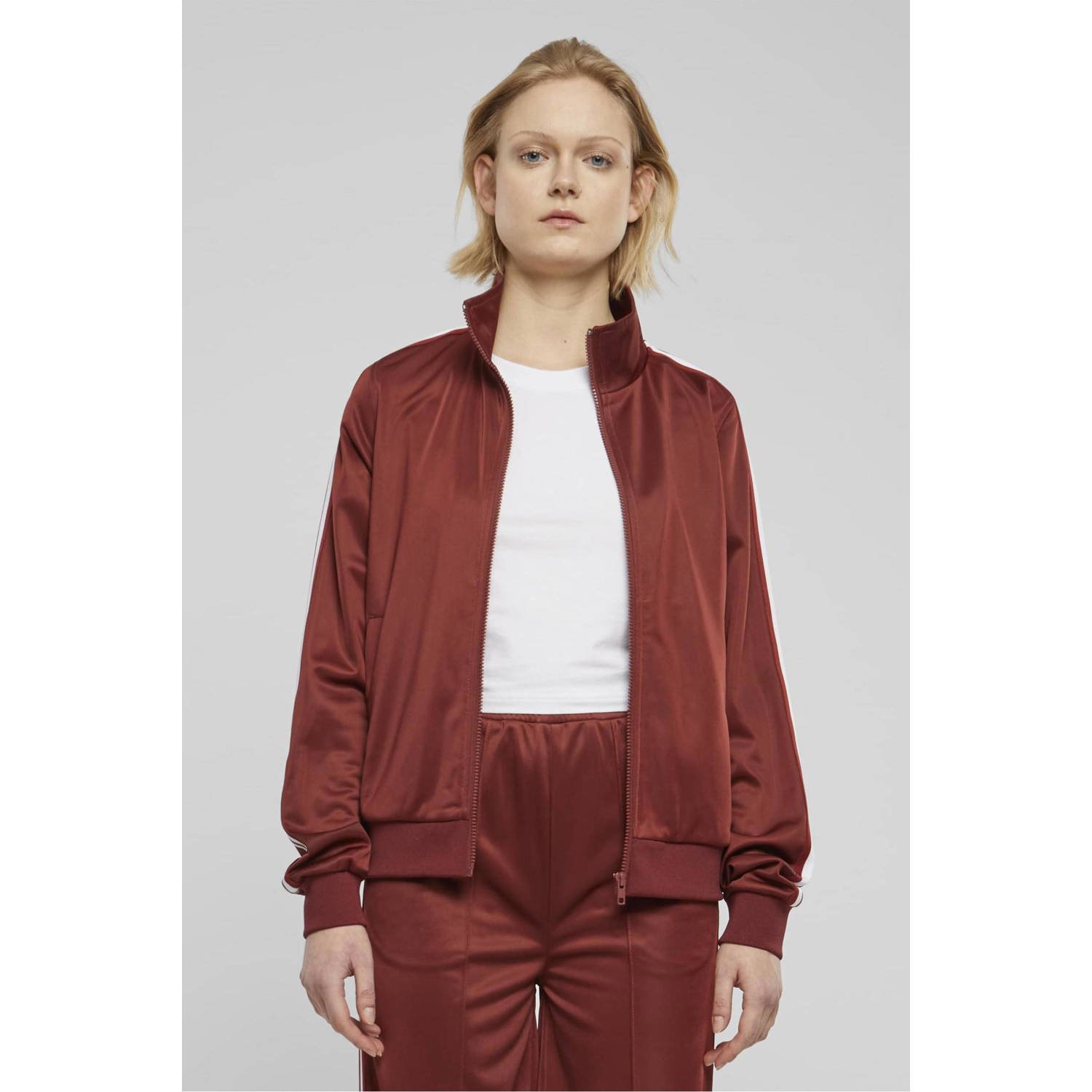 Urban Classics Curvy vest donkerrood