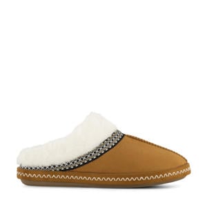 pantoffels cognac
