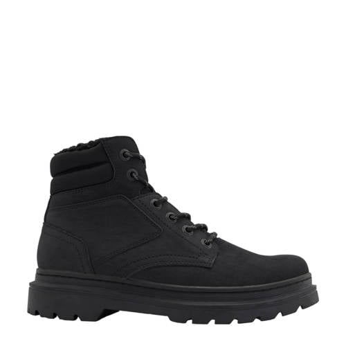 Landrover gevoerde veterboots zwart afbeelding
