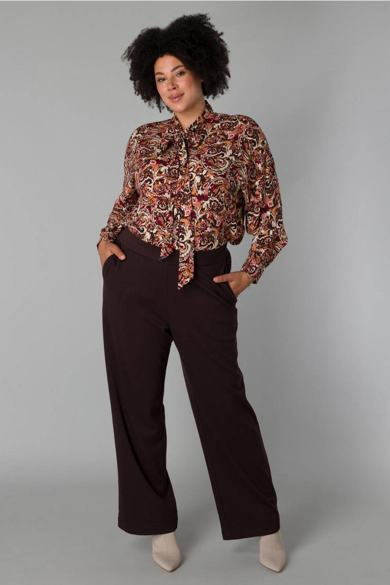 Yest wide leg broek marineblauw Yest wide leg broek marineblauw