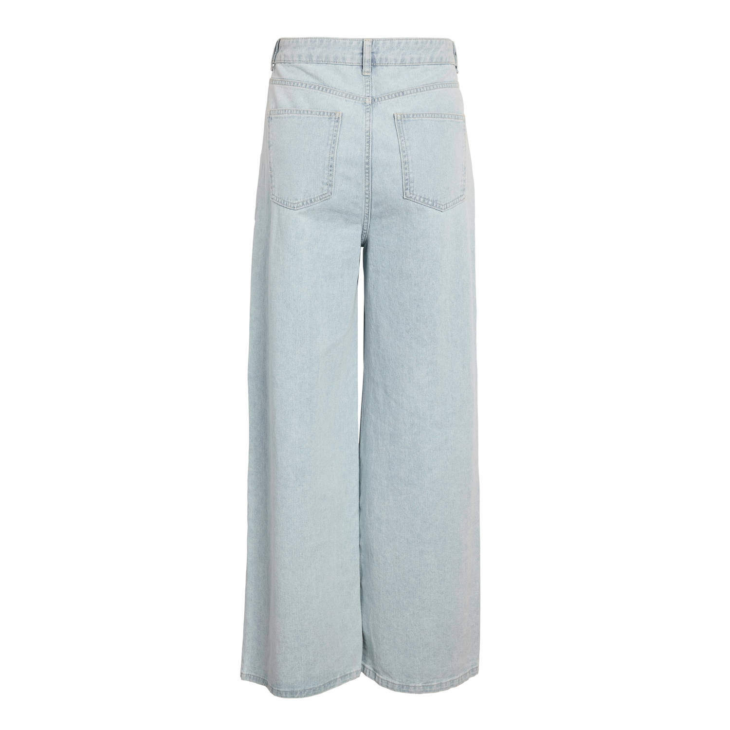 NOISY MAY high waist wide leg jeans light blue denim