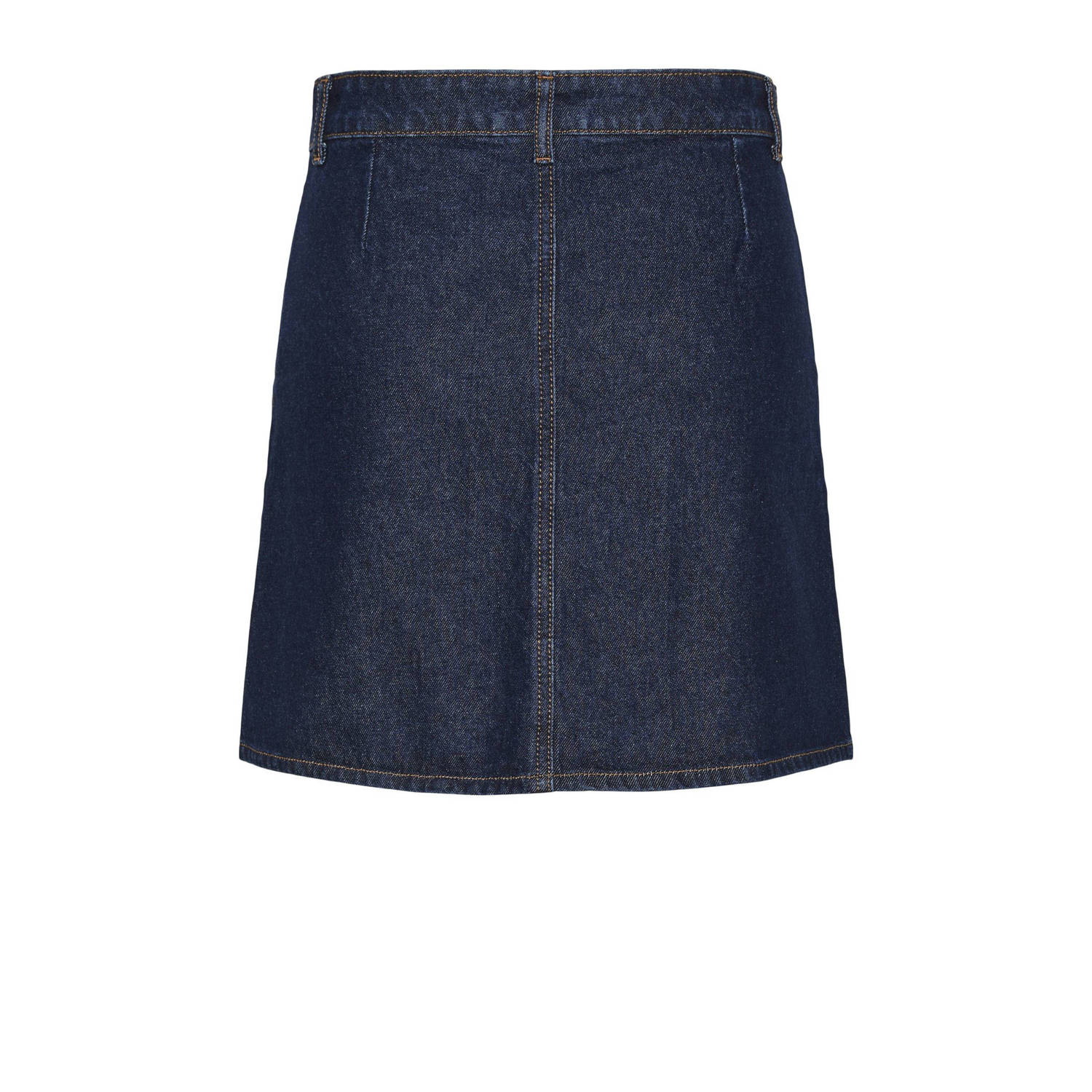 PIECES denim spijkerrok dark blue denim