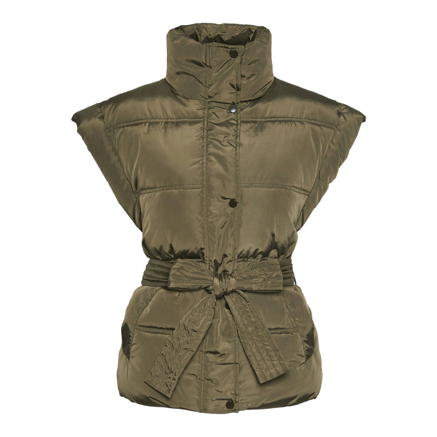 PIECES gilet groen