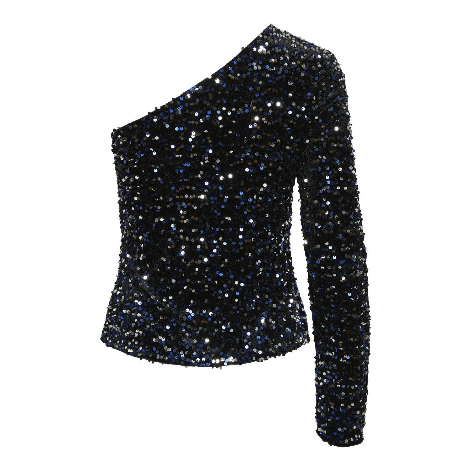 PIECES one shouldertop zwart