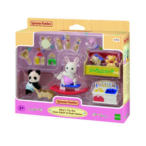 5709Baby's speelkamer- Baby Panda & sneeuwwitkonijn