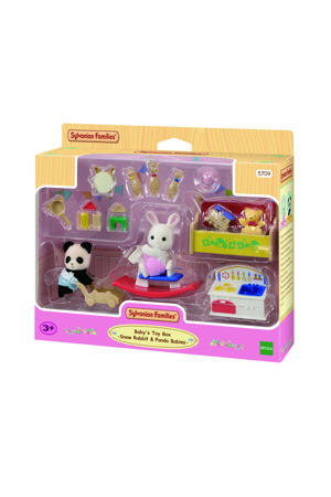 5709Baby's speelkamer- Baby Panda & sneeuwwitkonijn