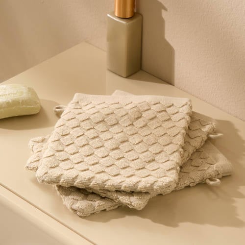 NOUS Living washand zand (set van 3) (15x21 cm) afbeelding