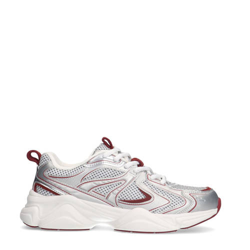 Sacha chunky sneakers zilver/rood afbeelding
