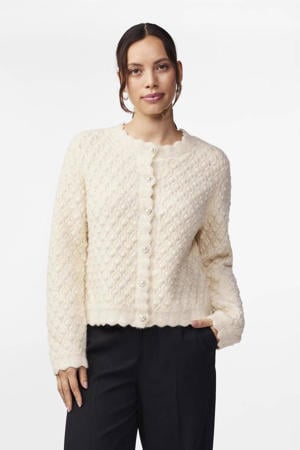 vest met wol ecru YASBUBBLE