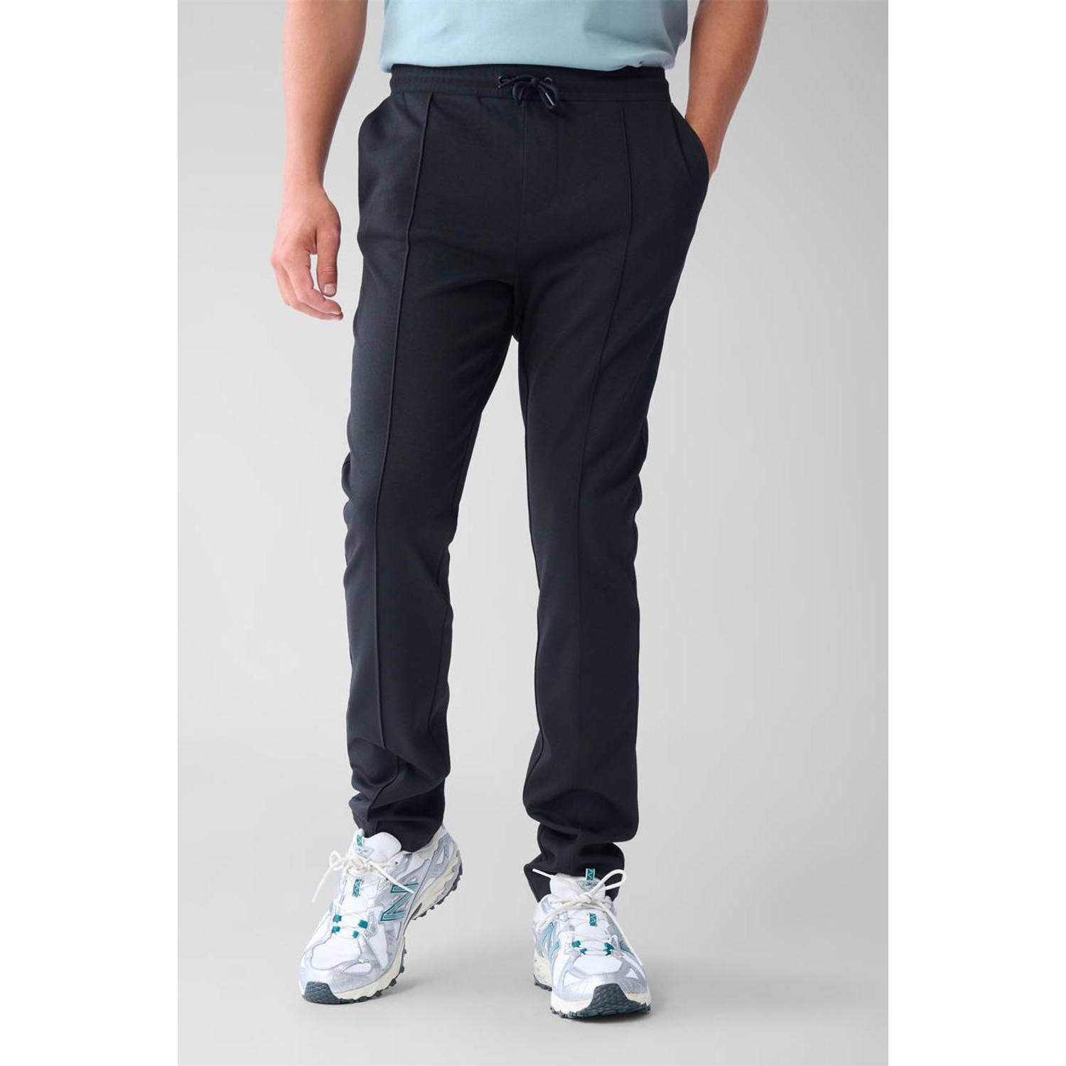 Shoeby high waist regular fit broek zwart