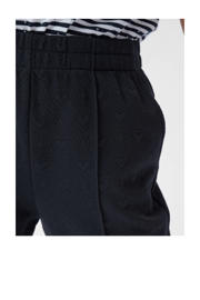 thumbnail: Shoeby broek met hartjes en textuur zwart