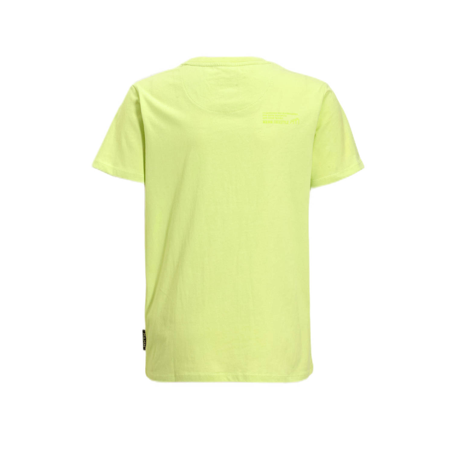 Me & My Monkey T-shirt met printopdruk limegroen