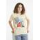 Me & My Monkey T-shirt met printopdruk beige